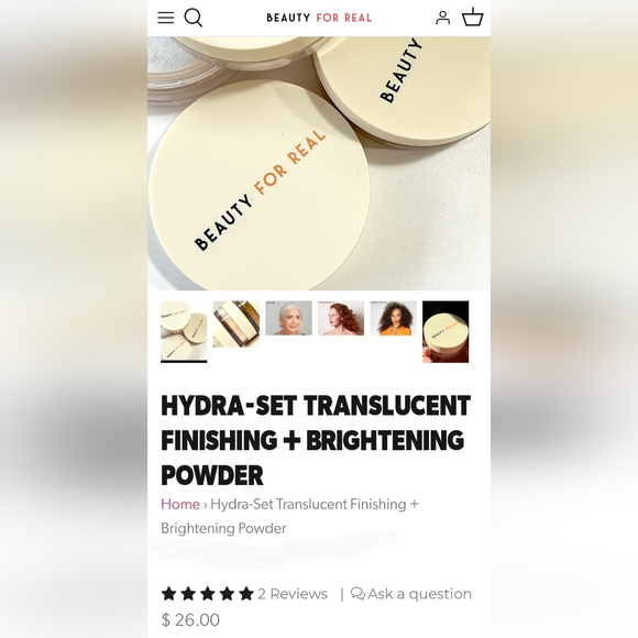 5/75$ Beauty for real - Hydra-Set Translucent Finishing + Brightening Powder - Picture 12 of 14
